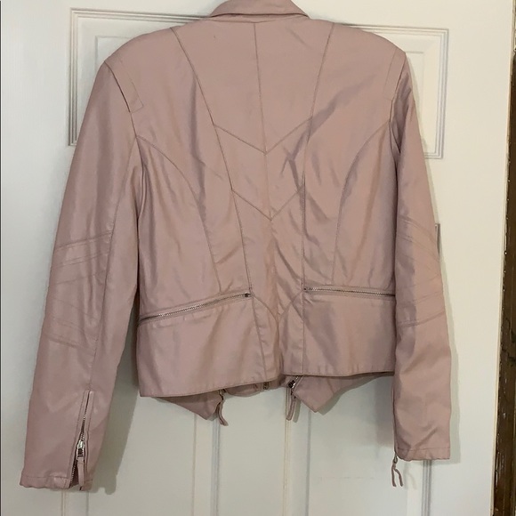 BlankNYC blush faux leather jacket - Picture 7 of 8